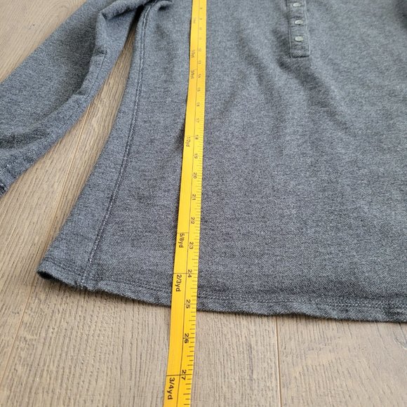 Roots Canada basic heather grey marled long sleeve top - Picture 8 of 13